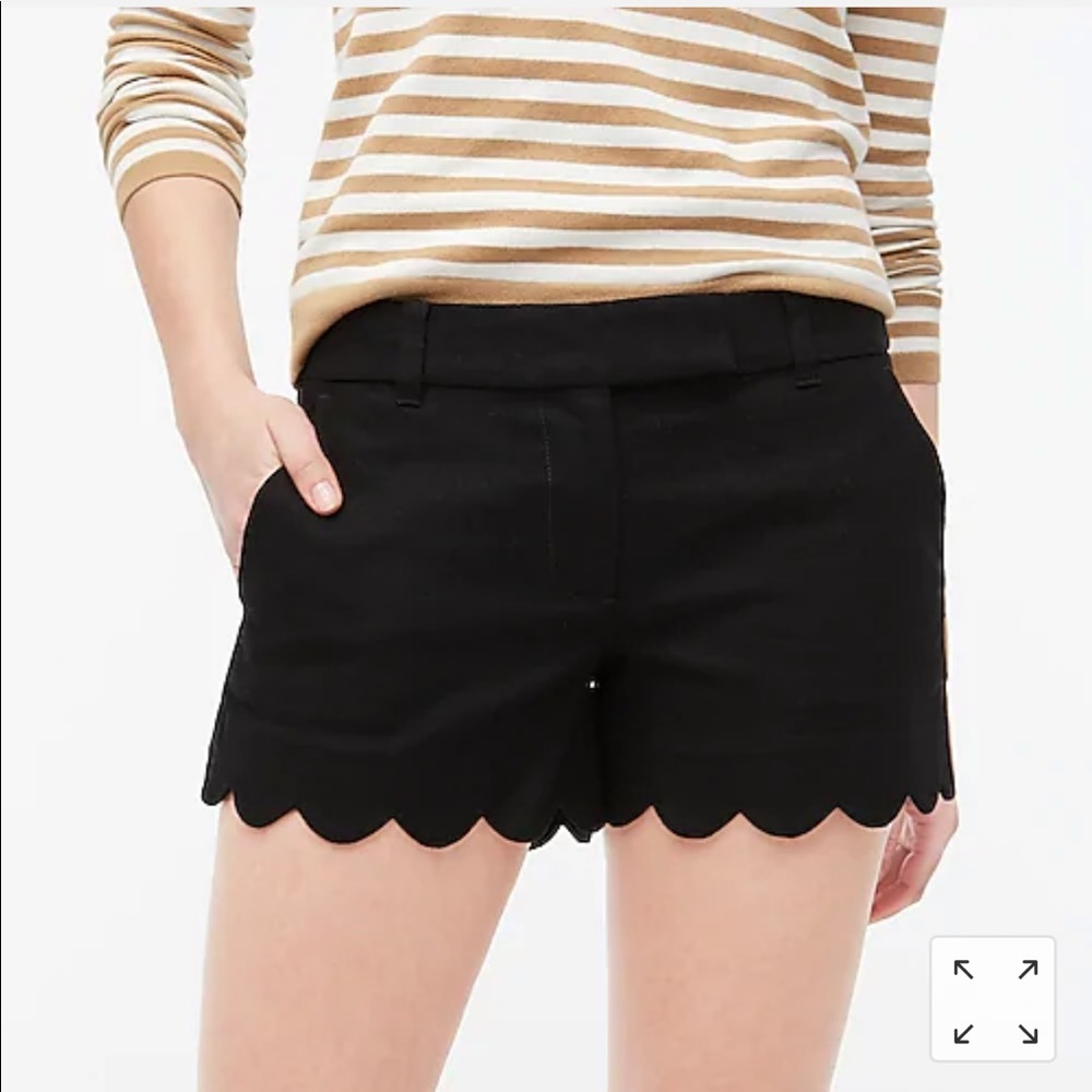 Jcrew scallop shorts